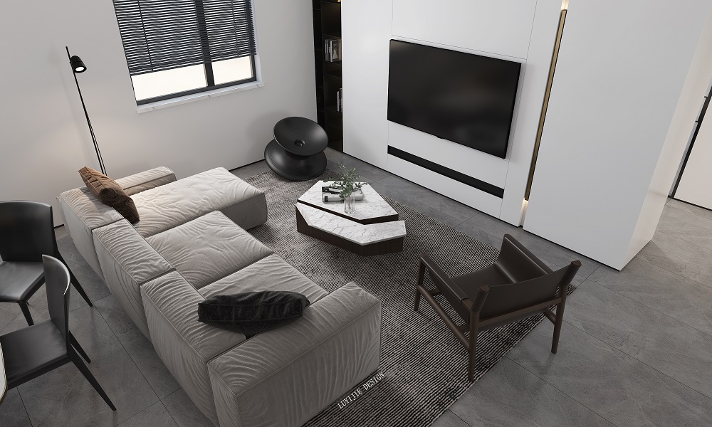 廣泰錦苑100㎡優雅繽紛二居室 裝修案例效果圖-03