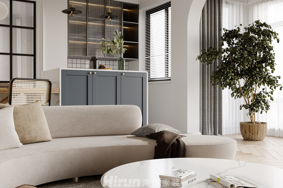 北辰三角洲118㎡輕歐簡美三居室 裝修案例效果圖-6