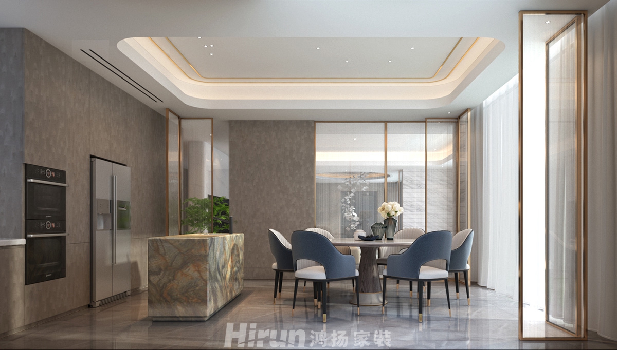致地龍熙臺400㎡意境東方別墅 裝修案例效果圖-ct11.1