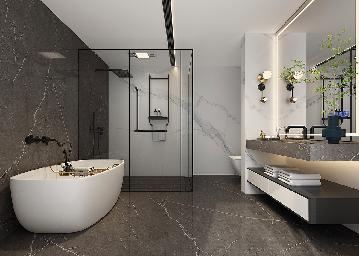 梅溪青秀128㎡雅致現代三居室 裝修案例效果圖-6