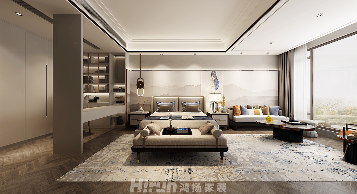 金地三千府260㎡復(fù)合寫意大平層 裝修案例效果圖-4-1