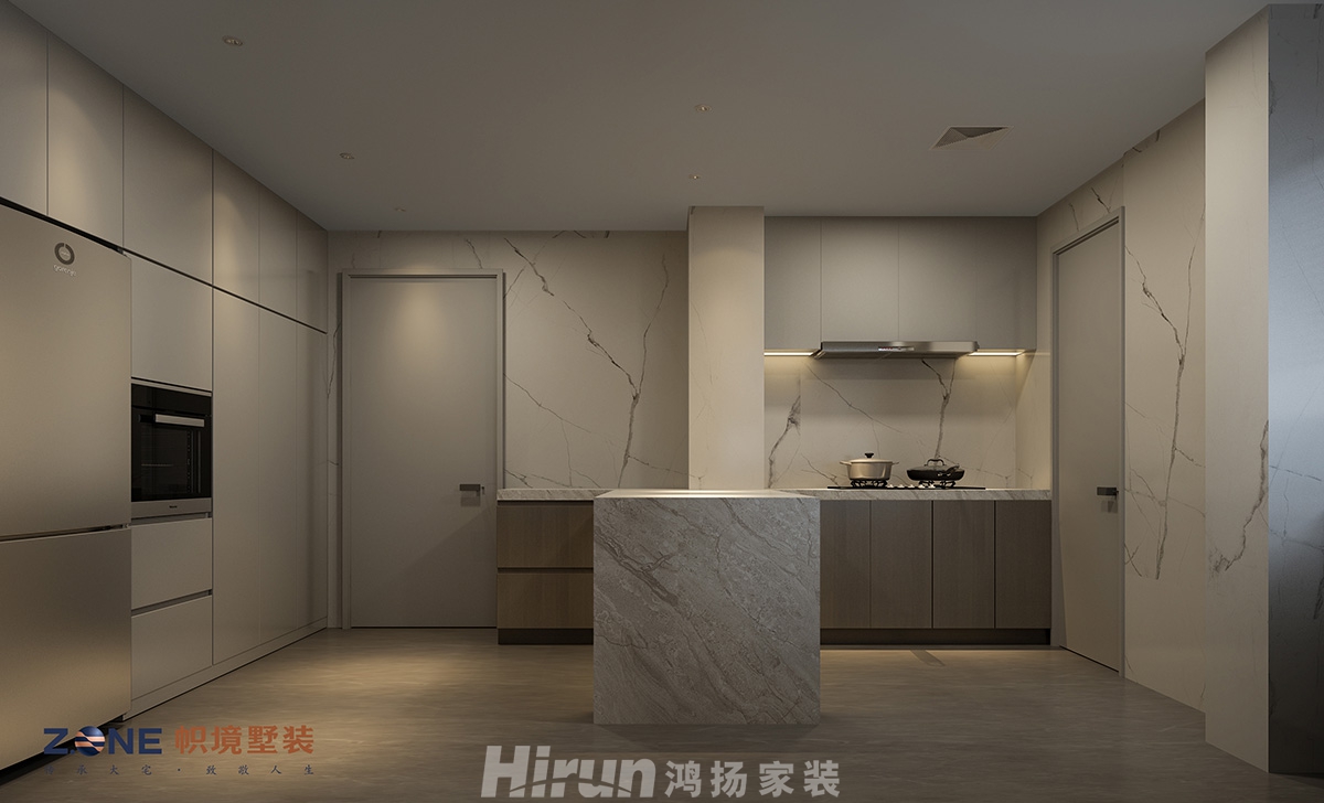 中建江山壹號220㎡雅致現(xiàn)代大平層 裝修案例效果圖-櫥柜效果圖