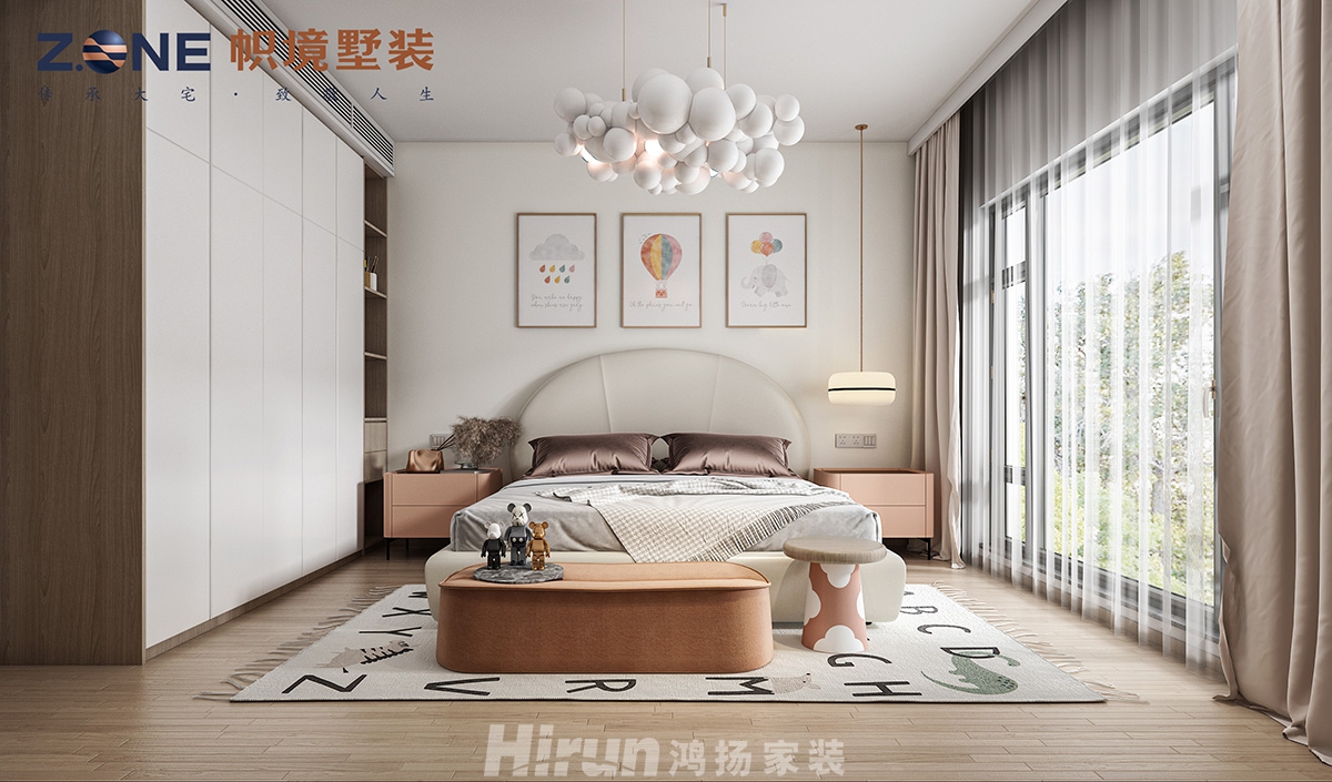 瀏陽自建別墅450㎡雅致現代別墅 裝修案例效果圖-14