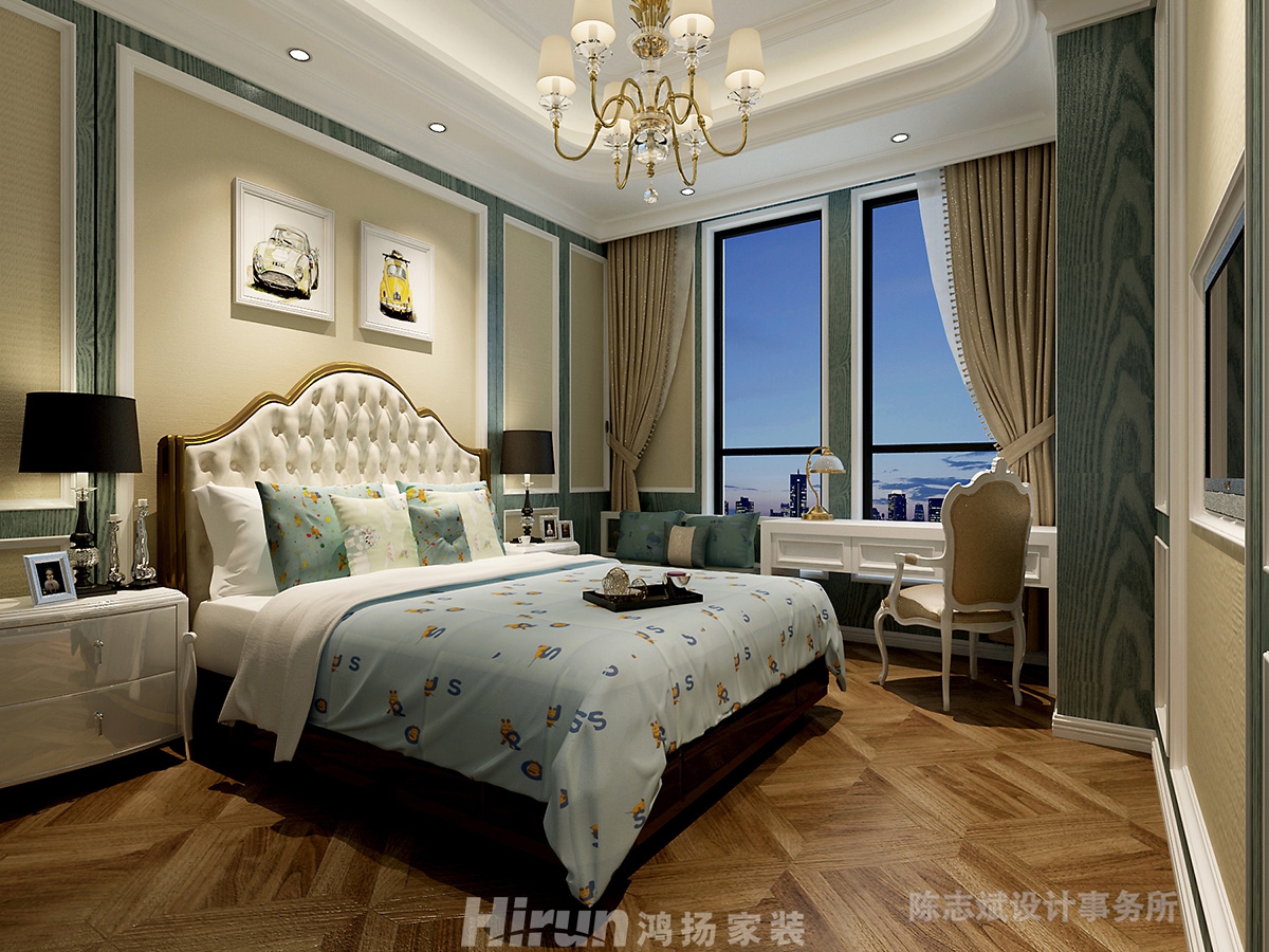 第六都260㎡新裝飾主義大平層 裝修案例效果圖-07男孩房