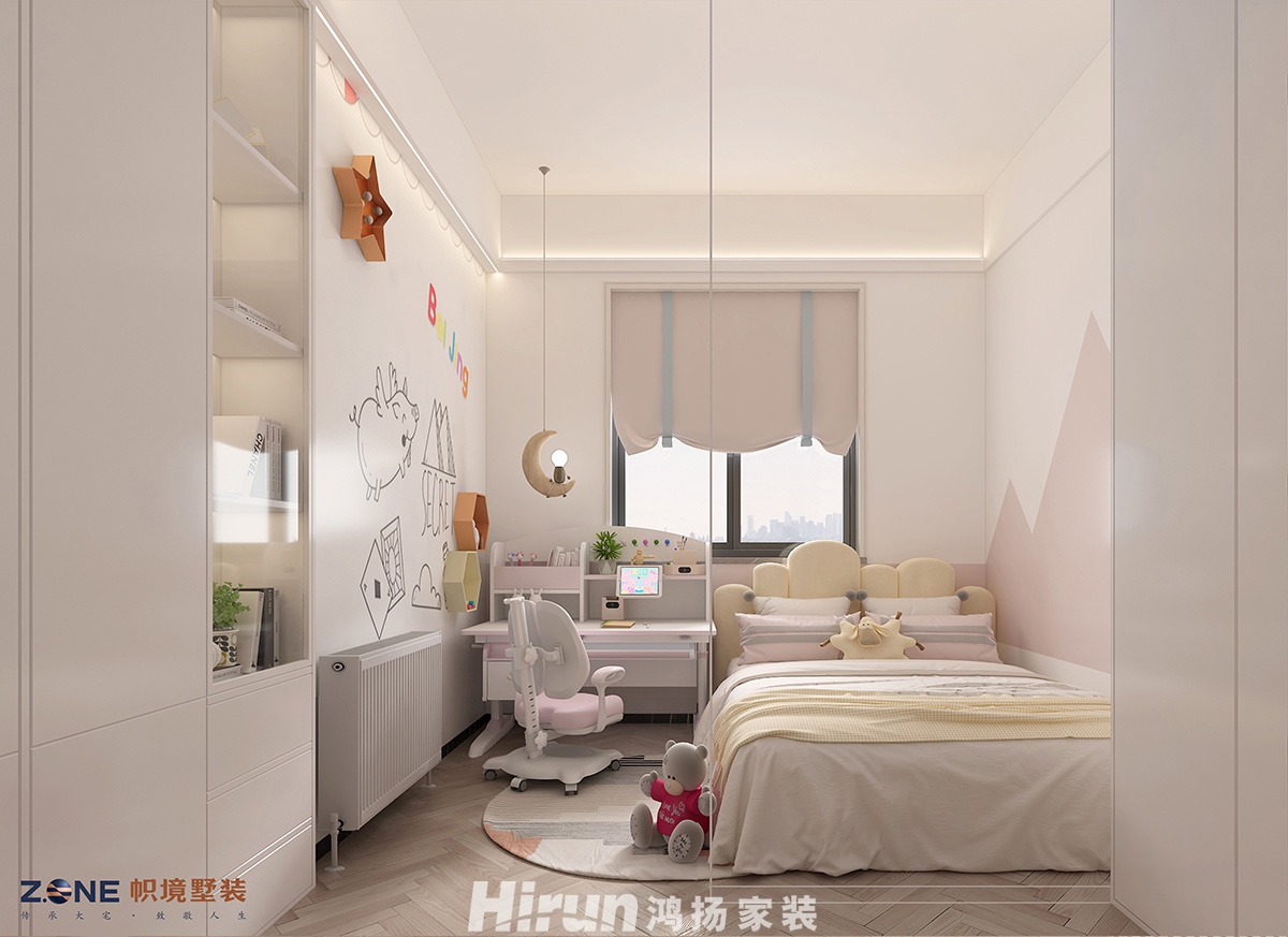 蓉園小區150㎡雅致現代四居室 裝修案例效果圖-兒童房