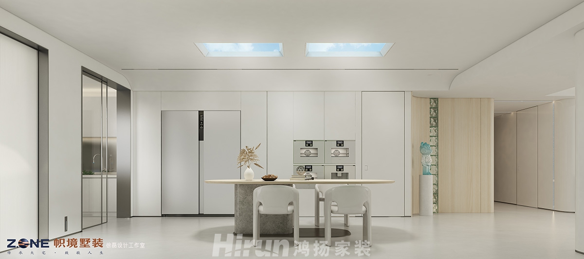 華遠華中心260㎡北歐之光大平層 裝修案例效果圖-二