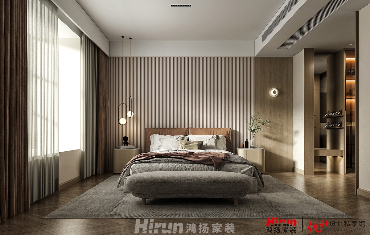 歸心苑260㎡北歐之光復式 裝修案例效果圖-主臥