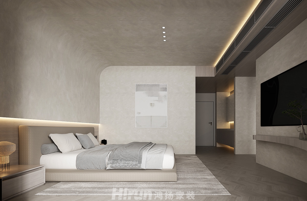 中建江山壹號(hào)260㎡雅致現(xiàn)代大平層 裝修案例效果圖-7