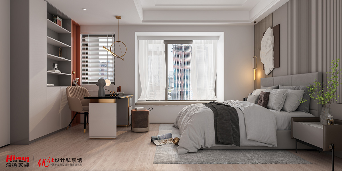 明昇壹城220㎡雅致現代四居室 裝修案例效果圖-2-10