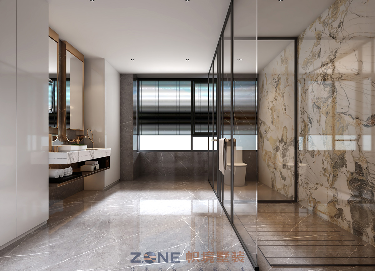 中建江山壹號260㎡雅致現代大平層 裝修案例效果圖-13