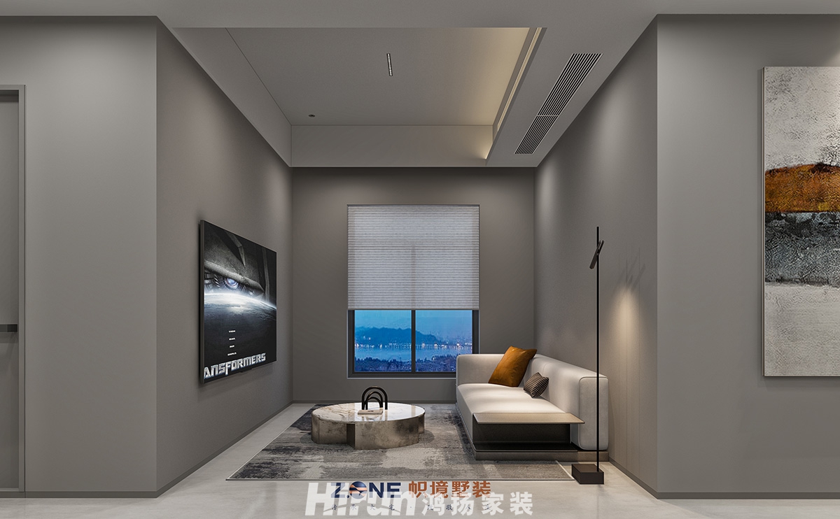 頤德公館400㎡雅致現代別墅 裝修案例效果圖-會客廳