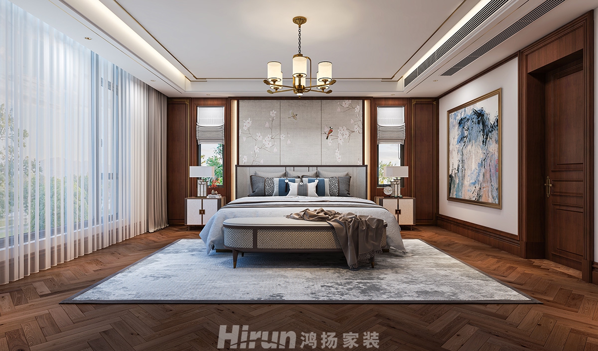 爵世名邸400㎡輕歐簡(jiǎn)美別墅 裝修案例效果圖-10