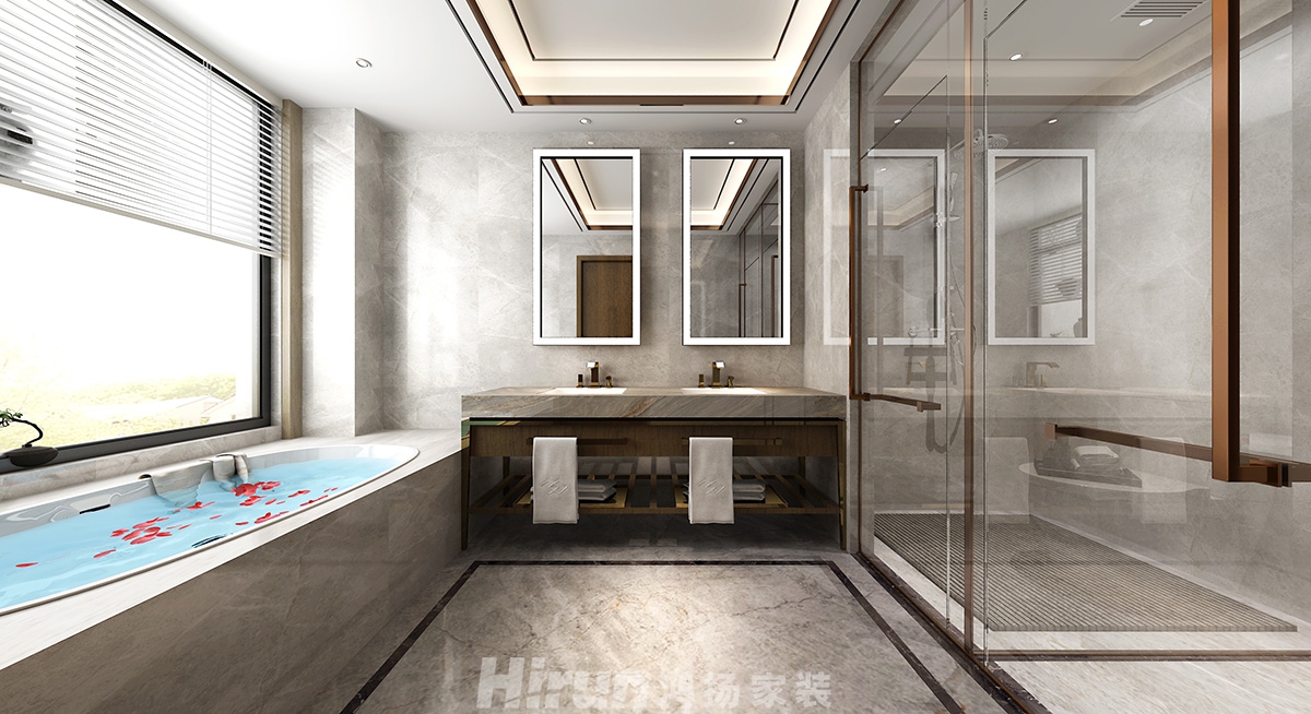 金地三千府260㎡復(fù)合寫意大平層 裝修案例效果圖-4-2