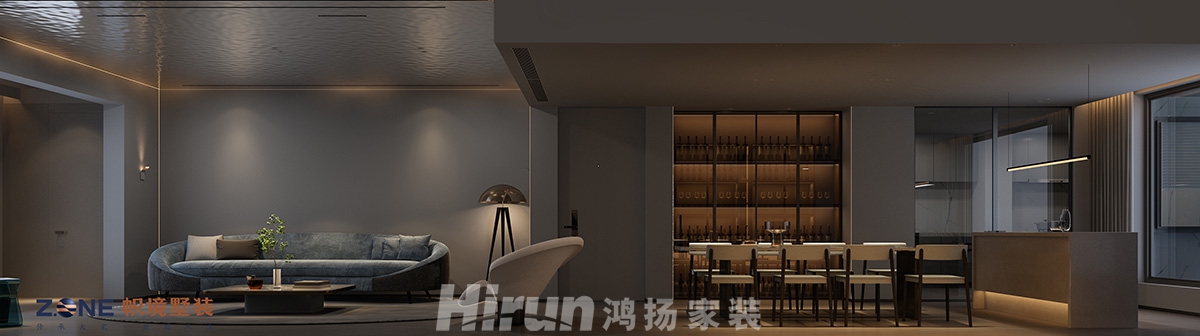 中建江山壹號220㎡雅致現(xiàn)代大平層 裝修案例效果圖-2