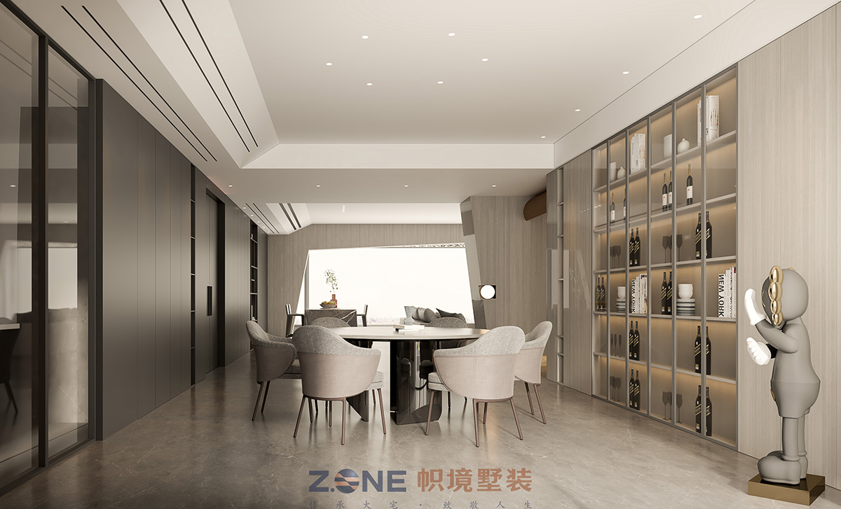 中建江山壹號260㎡雅致現代大平層 裝修案例效果圖-8