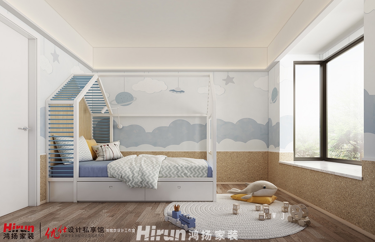 上庭院180㎡雅致現代大平層 裝修案例效果圖-XHF2