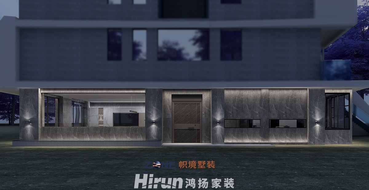 頤德公館400㎡雅致現代別墅 裝修案例效果圖-外觀