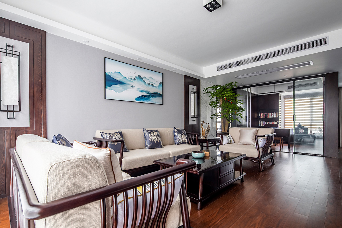天潤尚城140㎡復合寫意四居室 裝修案例效果圖-_Z6A0102-HDR