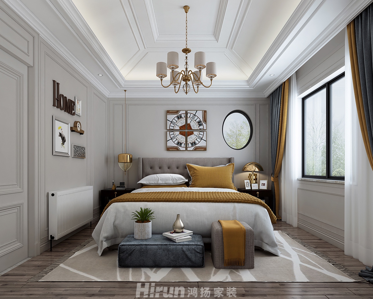 保利朗峰400㎡輕歐簡美別墅 裝修案例效果圖-013女孩房