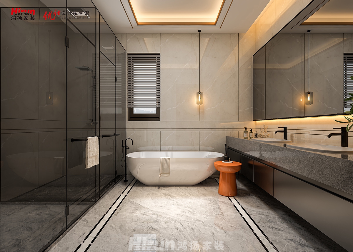 青竹湖450㎡意境東方別墅 裝修案例效果圖-1-12