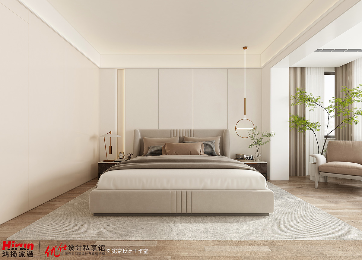 上庭院180㎡雅致現代大平層 裝修案例效果圖-ZW1SY