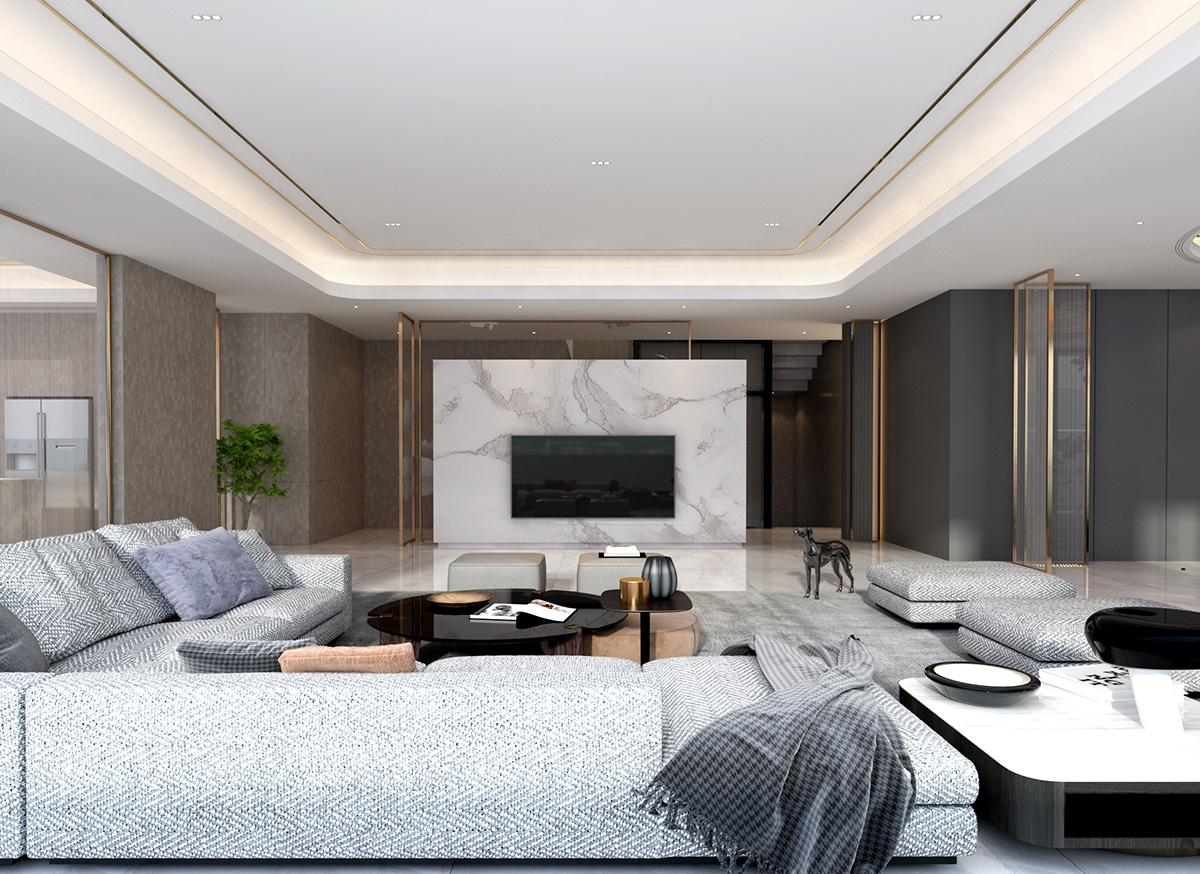 致地龍熙臺400㎡意境東方別墅 裝修案例效果圖-kt11.1