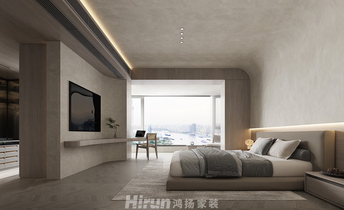 中建江山壹號(hào)260㎡雅致現(xiàn)代大平層 裝修案例效果圖-6