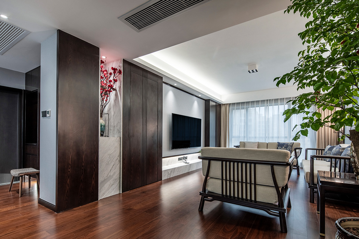 天潤尚城140㎡復合寫意四居室 裝修案例效果圖-_Z6A0127-HDR