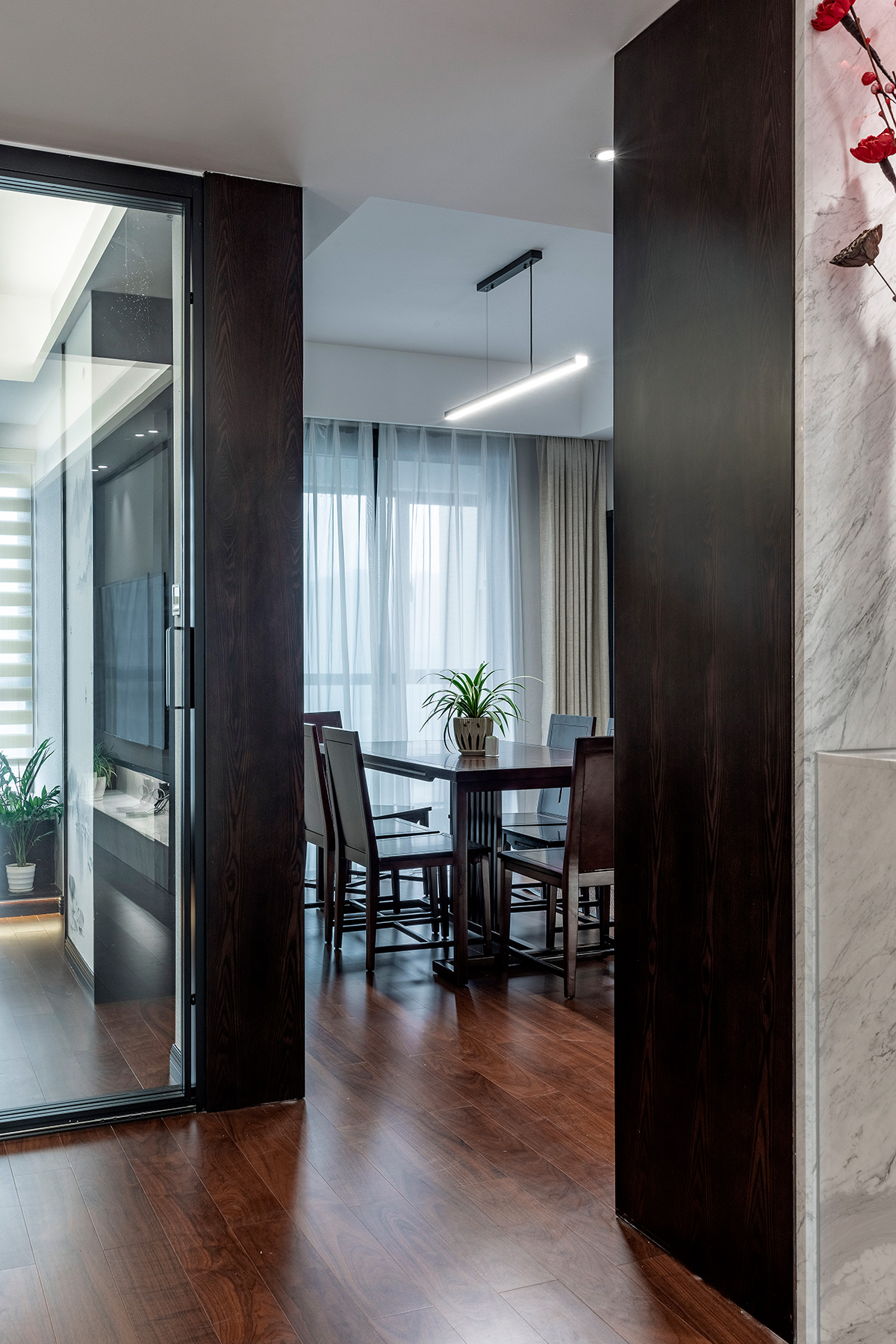 天潤尚城140㎡復合寫意四居室 裝修案例效果圖-_Z6A0146-HDR