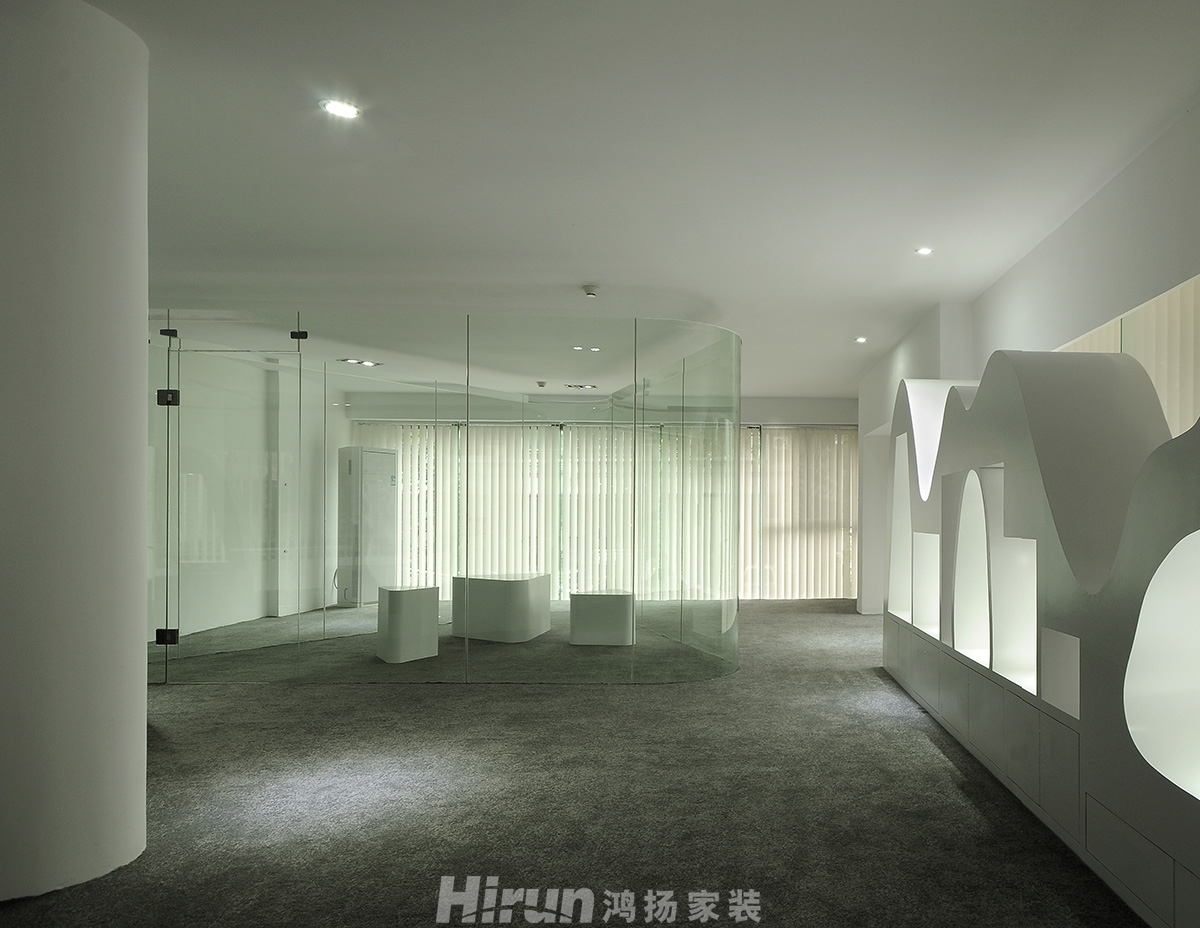 長沙某商業廣場450㎡仿生未來商鋪 裝修案例效果圖-06強大的視覺沖擊