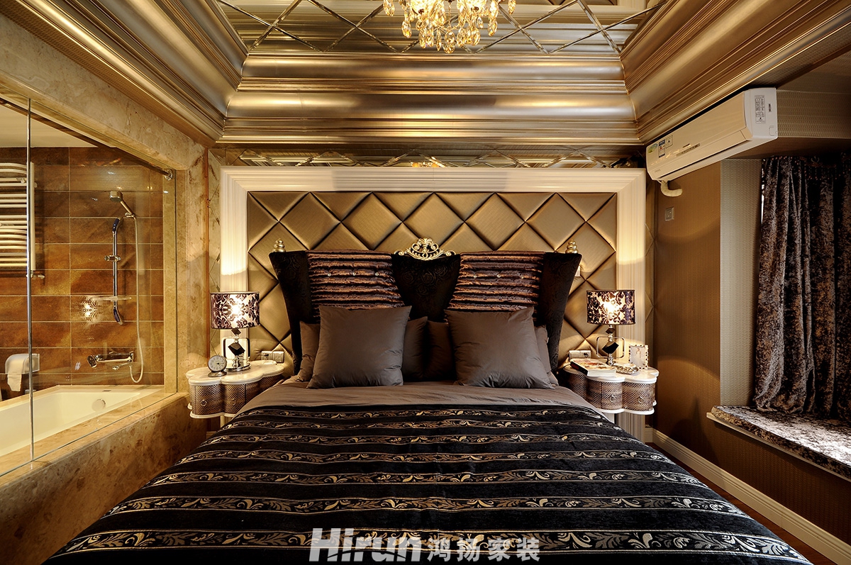 華盛新外灘220㎡歐美香頌大平層 裝修案例效果圖-12