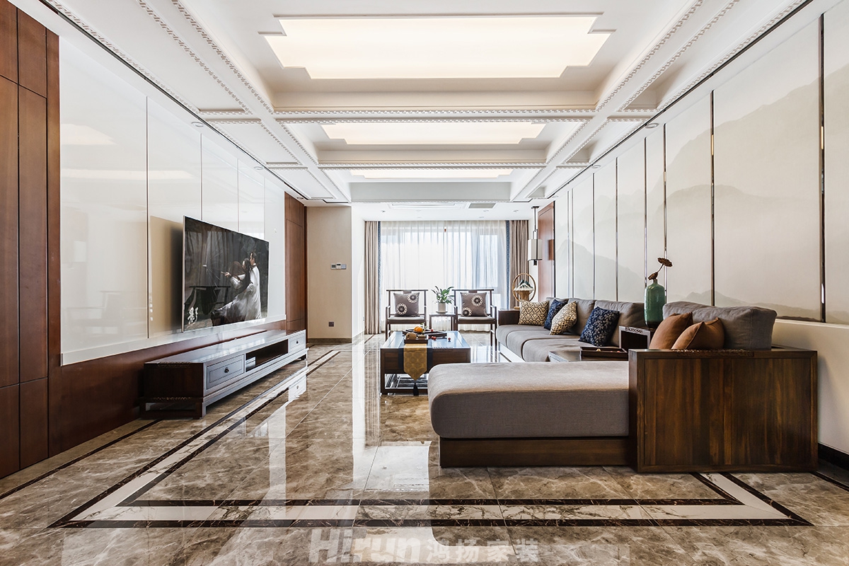 保利西海岸240㎡復合寫意復式 裝修案例實景圖-單總家照片-(7)