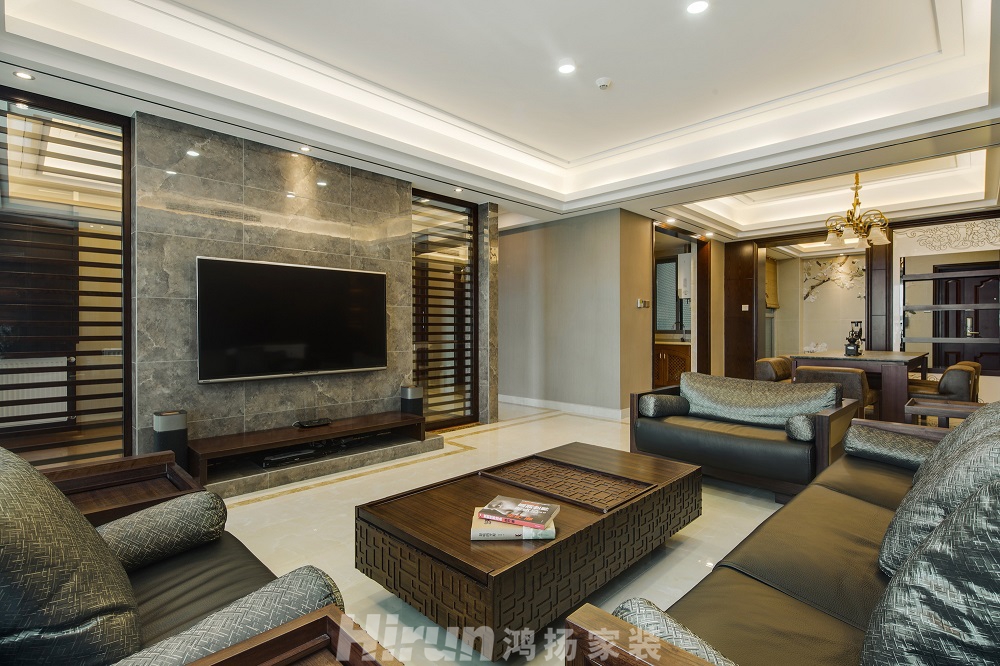 潮宗御苑160㎡寫意木構四居室 裝修案例效果圖-_Q2A5646- (13)