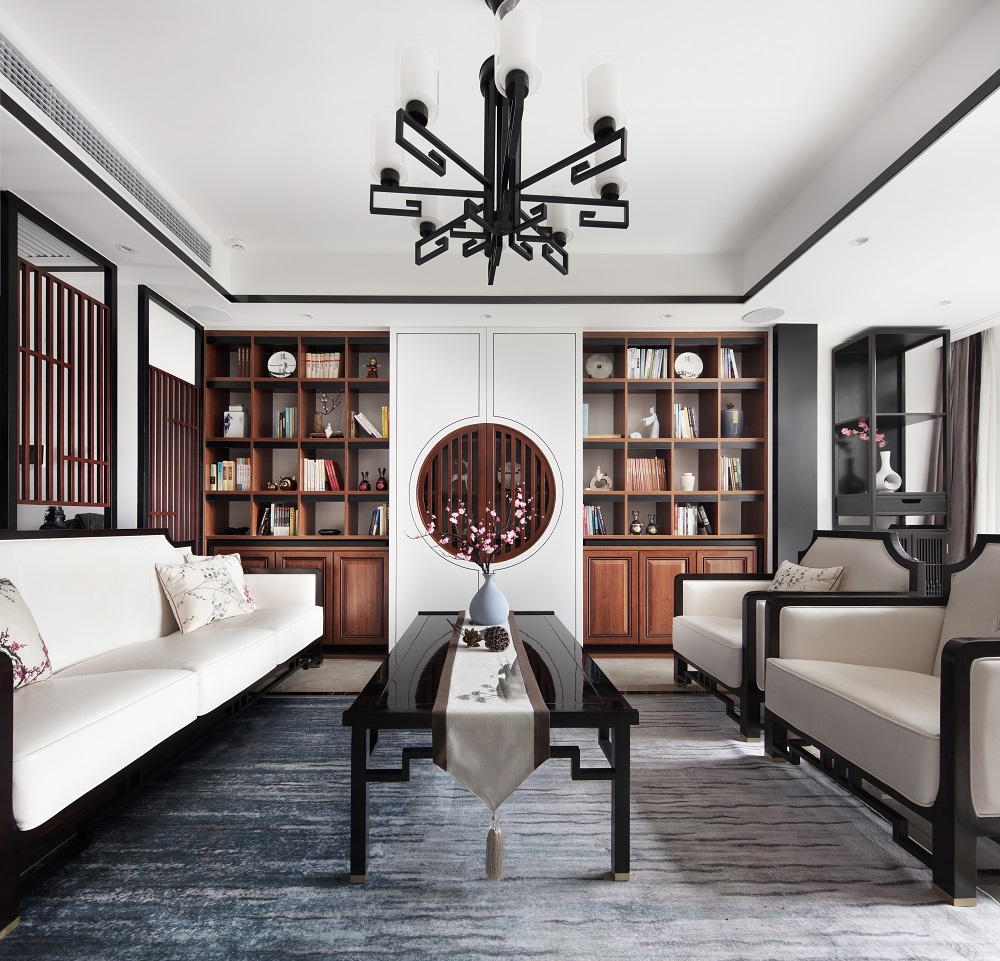 梅溪香山160㎡復合寫意四居室 裝修案例效果圖-實景圖 (2)