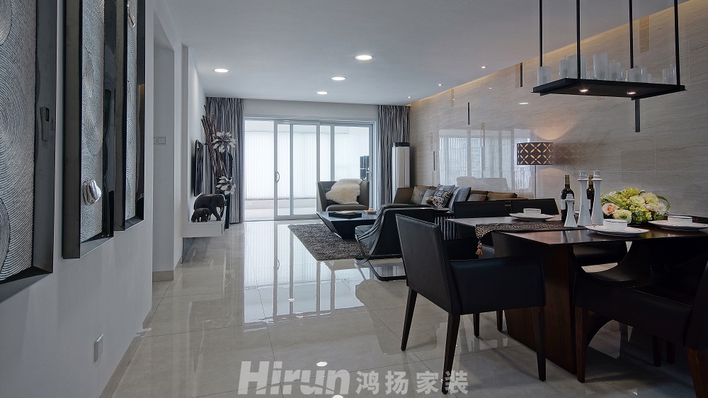 景秀江山145㎡復合寫意四居室 裝修案例效果圖-3