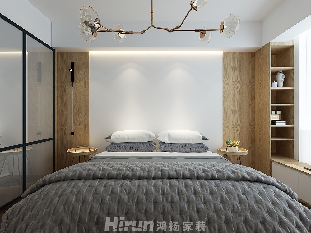 月湖蘭庭180㎡北歐之光大平層 裝修案例效果圖-2