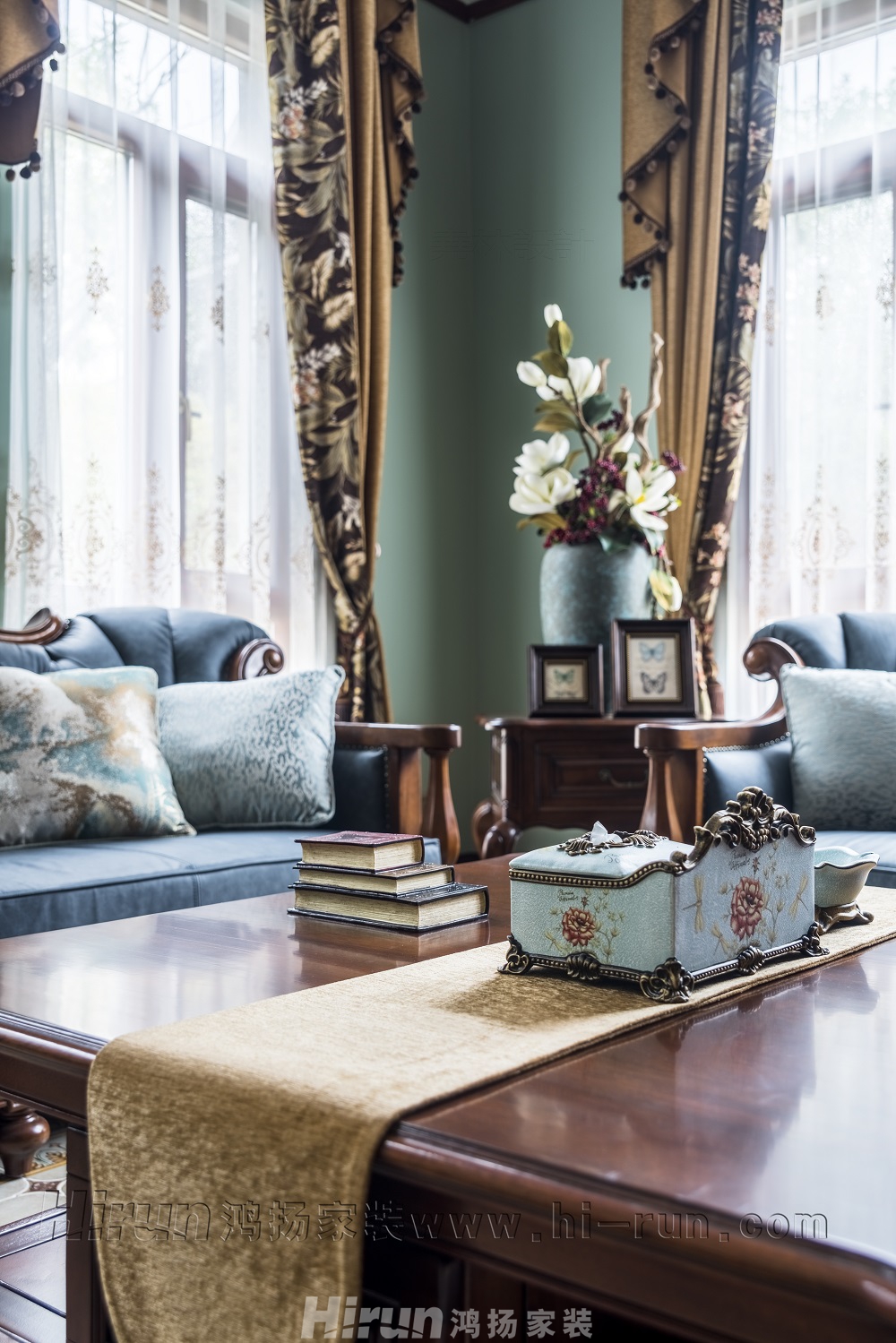 尚峰尚水300㎡歐美香頌別墅 裝修案例效果圖-副本 (12)