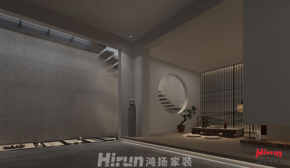 五礦萬境水岸200㎡復合寫意大平層 裝修案例效果圖-5132393386407268