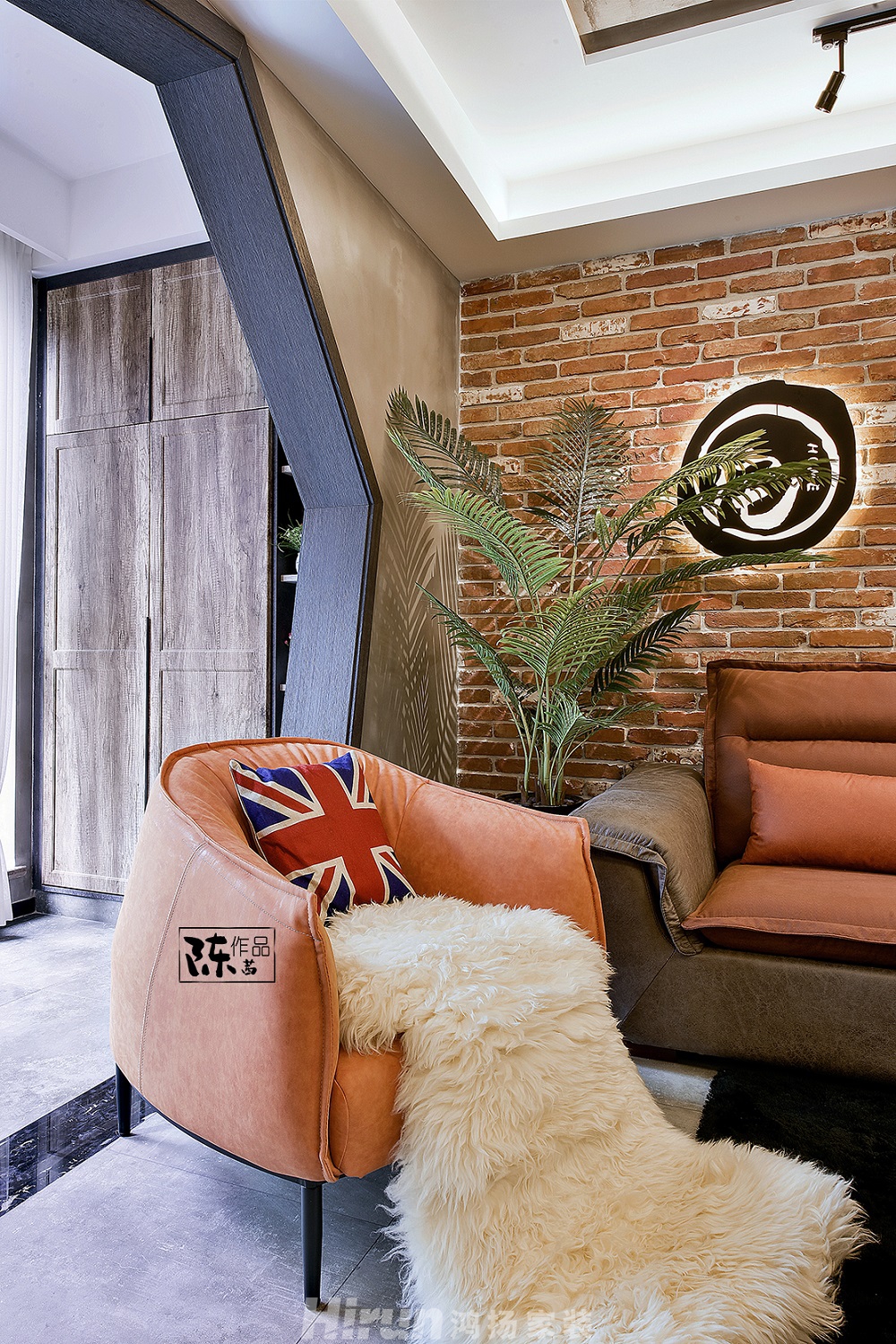 北辰三角洲136㎡工業再造四居室 裝修案例效果圖-008