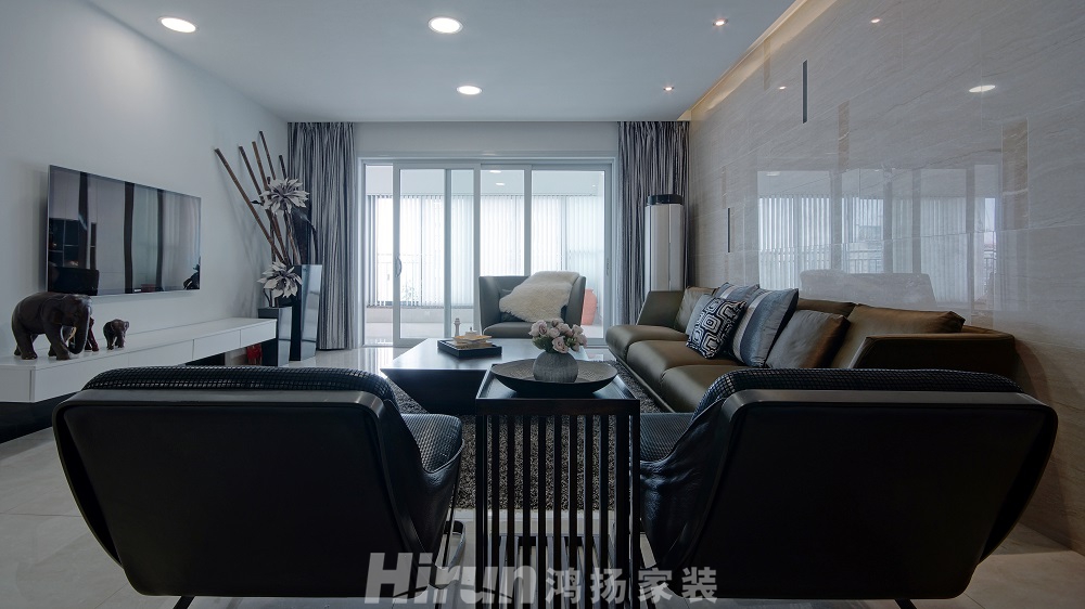 景秀江山145㎡復合寫意四居室 裝修案例效果圖-7