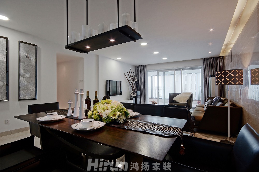 景秀江山145㎡復合寫意四居室 裝修案例效果圖-6