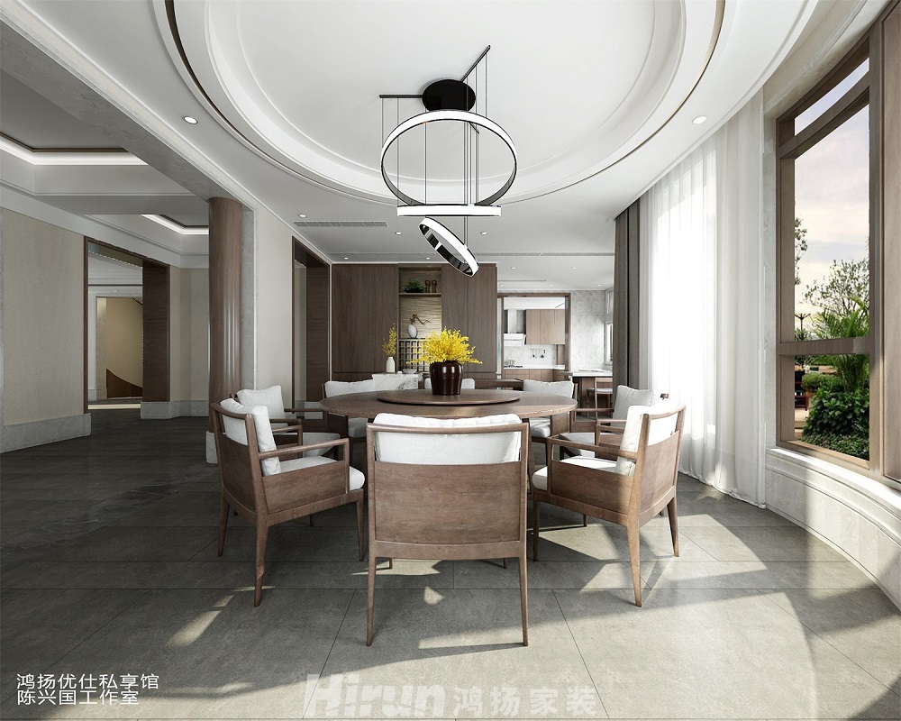 深業堤亞納灣480㎡江南印象別墅 裝修案例效果圖-D132395338625731