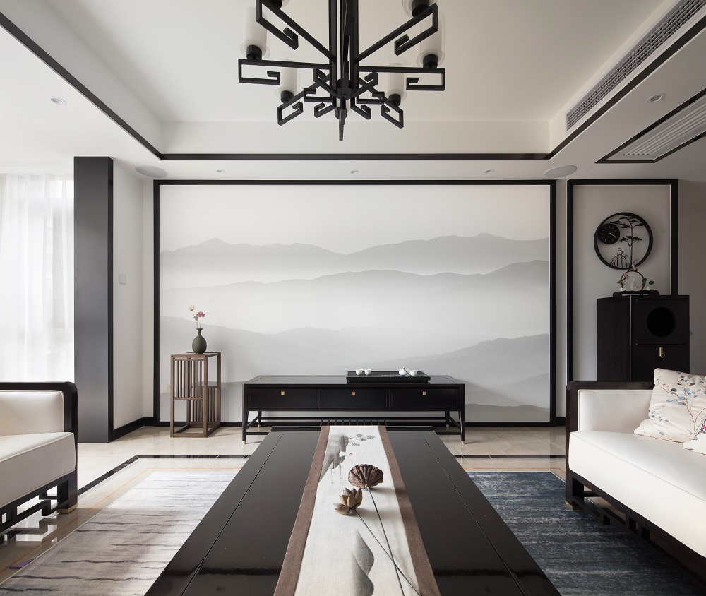 梅溪香山160㎡復合寫意四居室 裝修案例效果圖-上屋攝影｜梅溪香山 (13)1