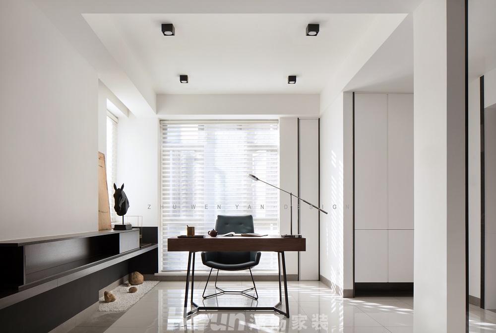 奧林匹克花園130㎡雅致現代四居室 裝修案例效果圖-4