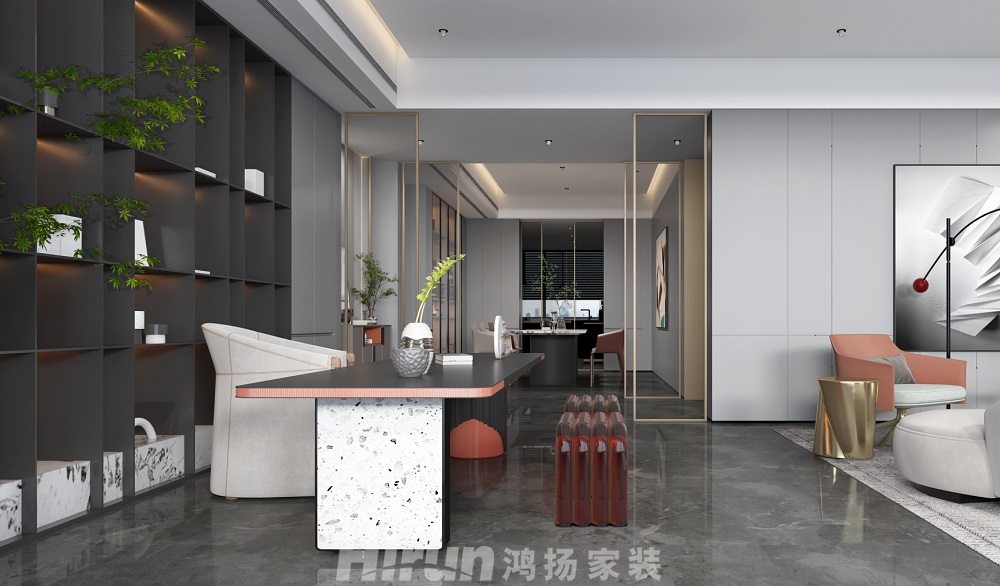 保利天禧220㎡雅致現代大平層 裝修案例效果圖-5