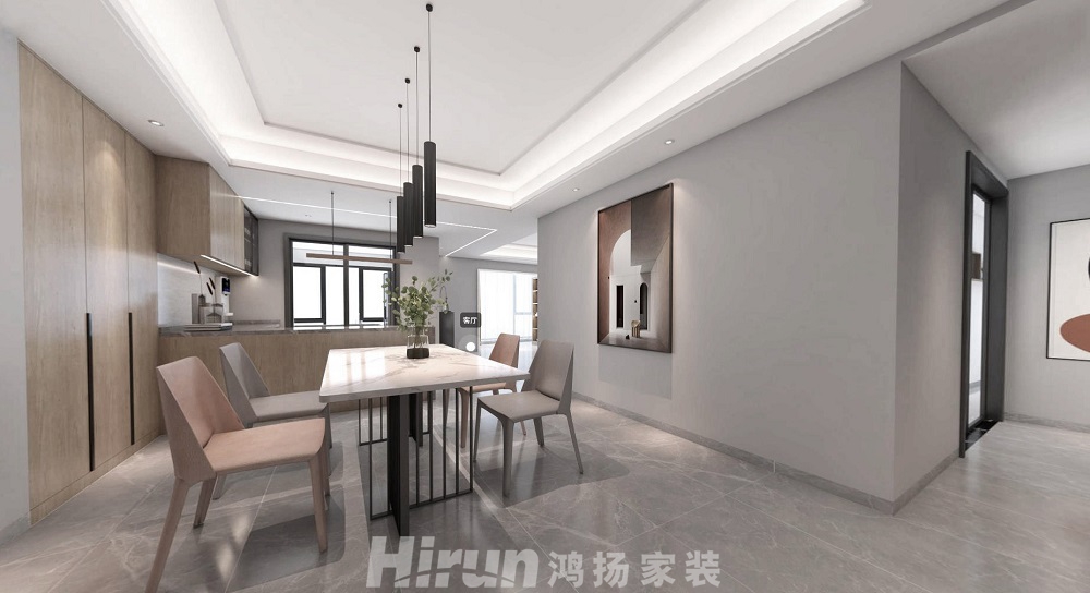 北辰定江洋180㎡雅致現代大平層 裝修案例效果圖-6