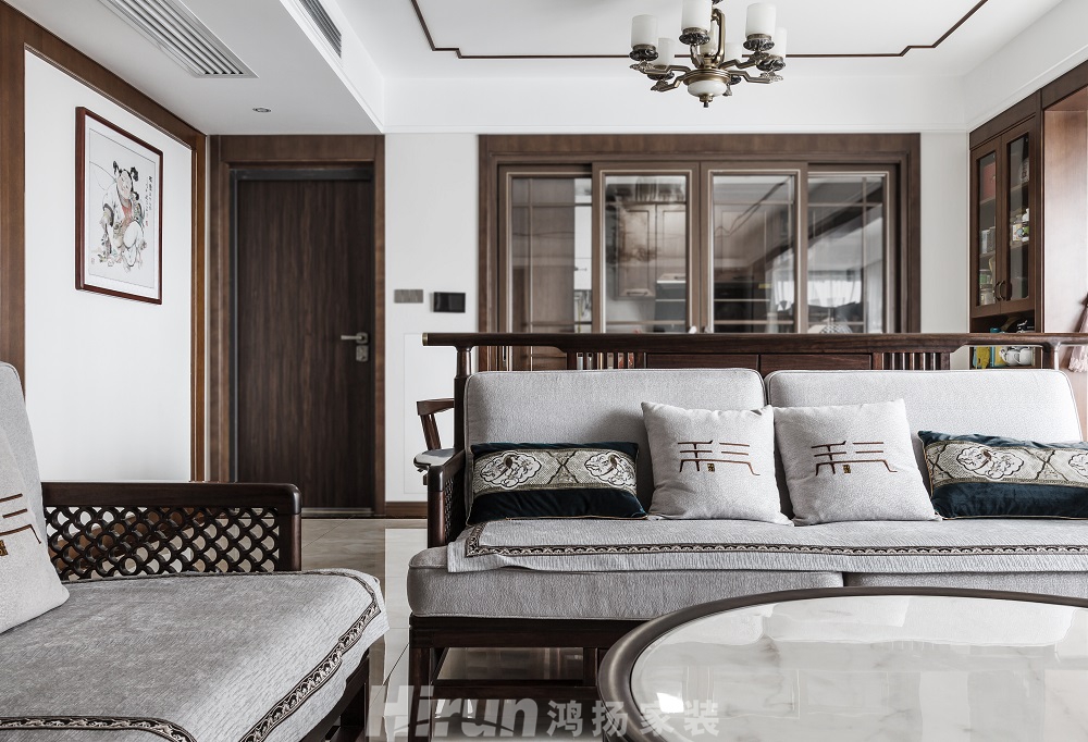 建發中央悅府140㎡復合寫意四居室 裝修案例實景圖-003