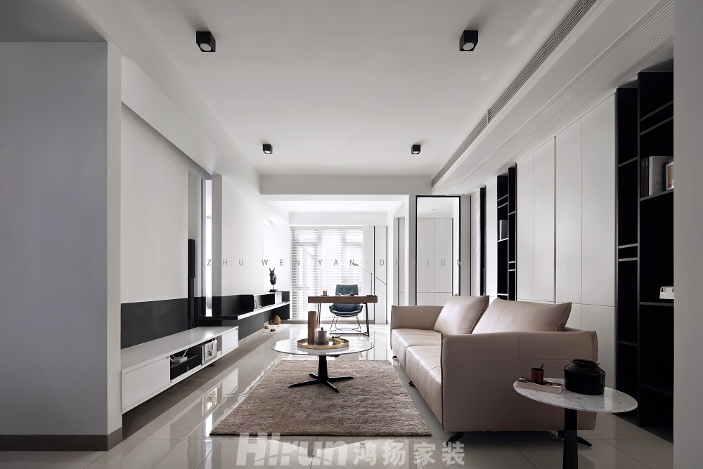 奧林匹克花園130㎡雅致現代四居室 裝修案例效果圖-9