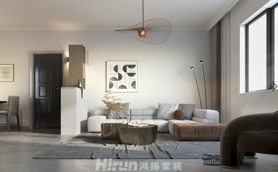 萬事佳景園120㎡北歐之光三居室 裝修案例效果圖-1 (3)