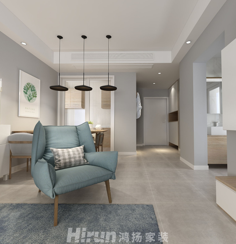 湘熙水郡100㎡北歐之光三居室 裝修案例效果圖-微信截圖_20190502175034